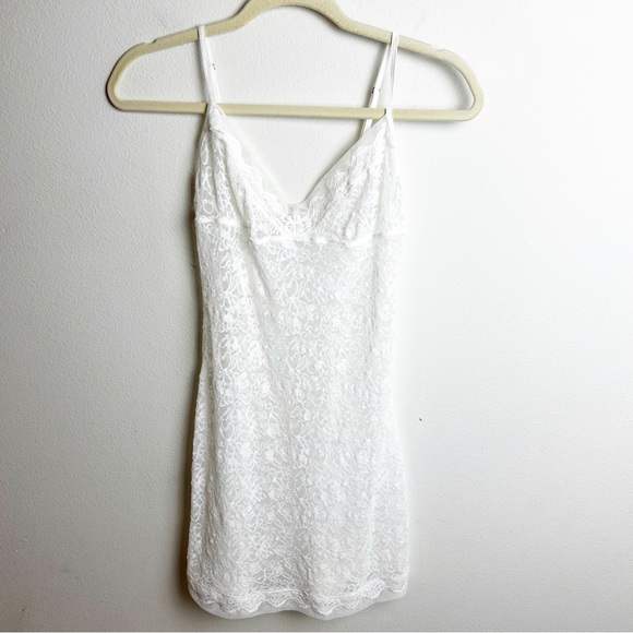 Victoria's Secret Other - Vintage Victoria's Secret sheer white lace slip dress bridal size: M